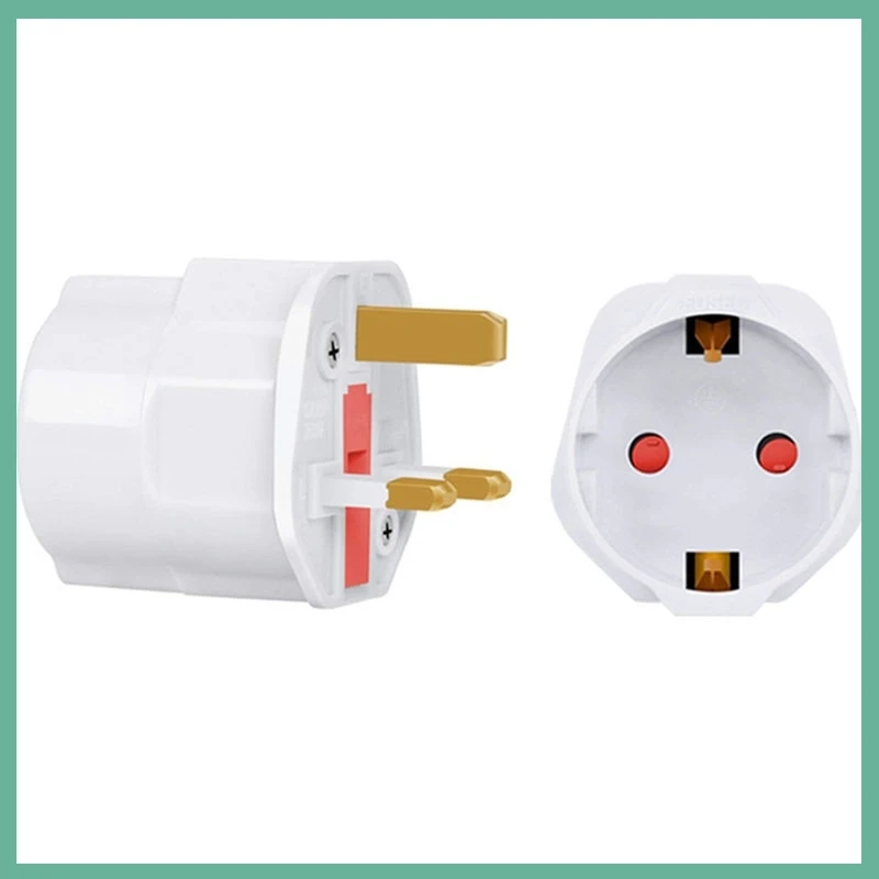 EU 2pin to UK 3pin Plugs Multifunctional Adapter 250V 13A Travel Power Socket Converter Universal Electrical Accessories E3