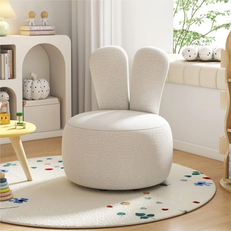 Lazychild Cream Children S Sofa Chair Cute Single Baby Seat Mini Reading Casual Backrest Small Stool Living Room Low Stool