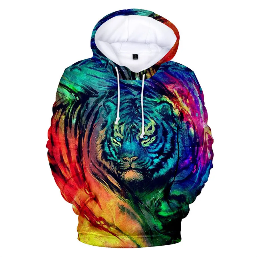 

Brand Fashion Autumn Hoodies Premium Tiger Skin 3D Printed Mens Sweatshirt Unisex Pullover Casual Jacket