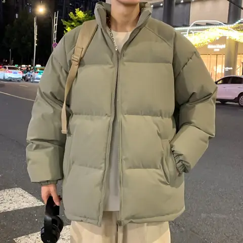 남성 파카 따뜻한 기본 스타일 캐주얼 재킷 두꺼운 겨울 코트 퍼퍼 재킷 솔리드 컬러 아웃웨어 남성 의류 Best5 남성 파카 따뜻한 기본 스타일 캐주얼 재킷 두꺼운 겨울 코트 퍼퍼 재킷 솔리드 컬러 아웃웨어 남성 의류 Best5