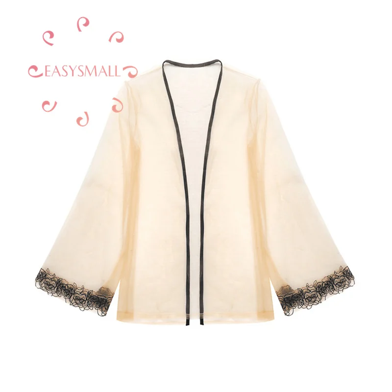 

Easysmall For Love Lemons European and American perspective embroidery lace sexy pajamas pajamas