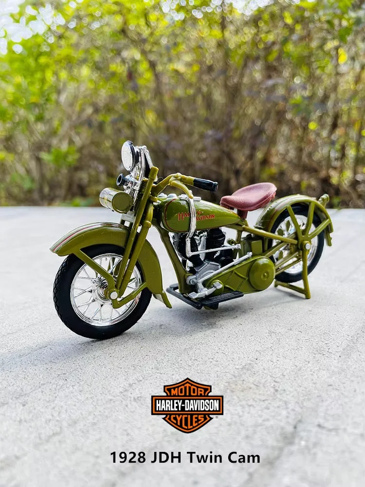 Maisto 1:18 harley-davidson 1928 JDH Twin Cam modèle de voiture de moto jouet de cylindre d'huile en alliage plusieurs styles au choix