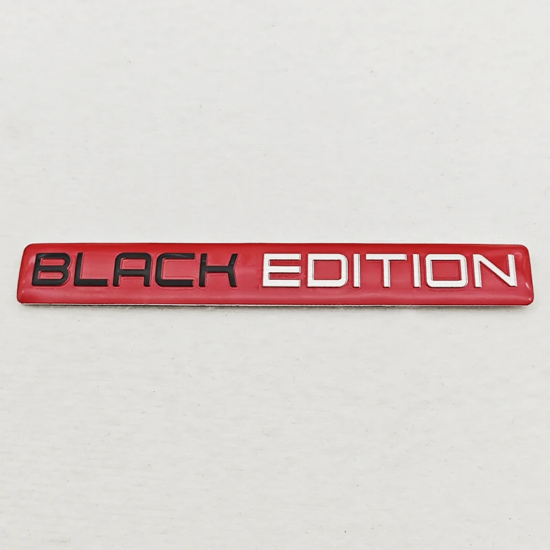 3D aluminium auto motorfiets Trunck logo Black Edition embleem badge sticker auto sticker universele accessoires