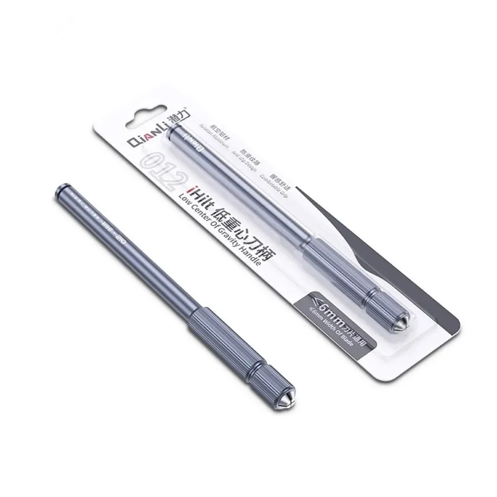 Qianli iHilt 012 Handle Low Center of Gravity Aluminum Alloy Blade Head Anti Skid Wear Resistance IC Chip Phone Repair Tools