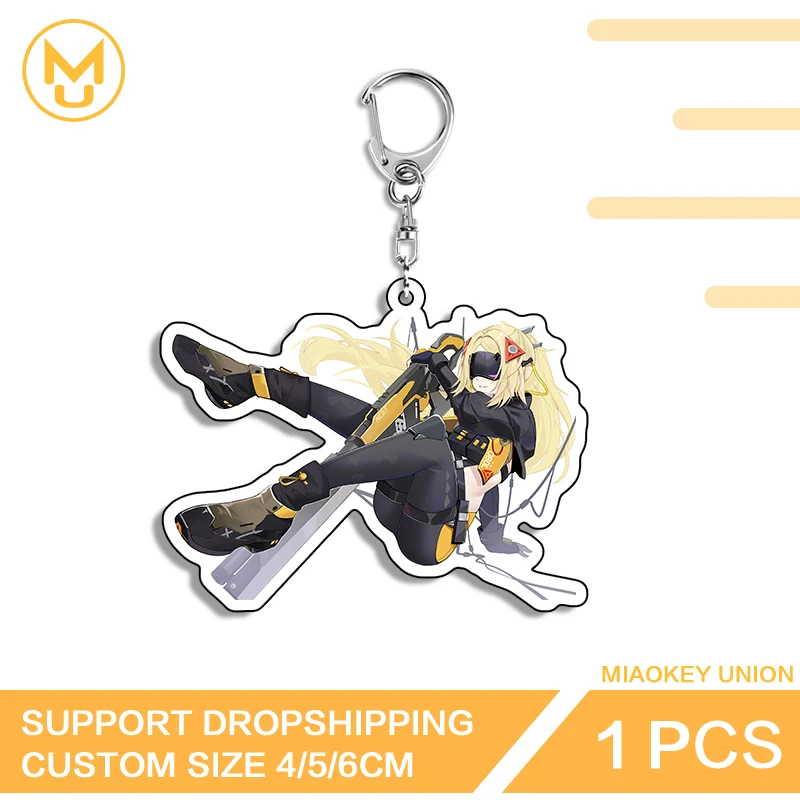 Zenless Zone Zero Character Yellow Hair Amusing Versatile Double Sided Acrylic Keychain For Backpack Clothes Hat Jewelry Gifts