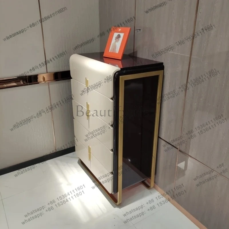 Italian light luxury solid wood bedroom simple locker size apartment suite high-end fully furnished furniture