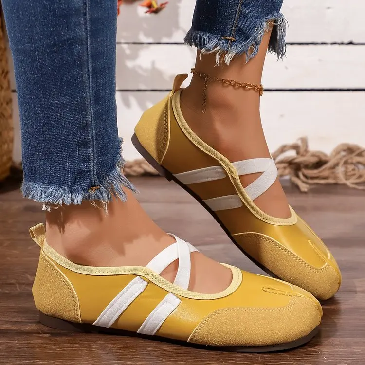 Neue Marken-Damenschuhe: Weiche Ballerinas, Slip-On Loafers, Weiche Mokassins, Tabi Ninja Freizeitschuhe, Damenschuhe mit Schleifenknoten. – Detail 4