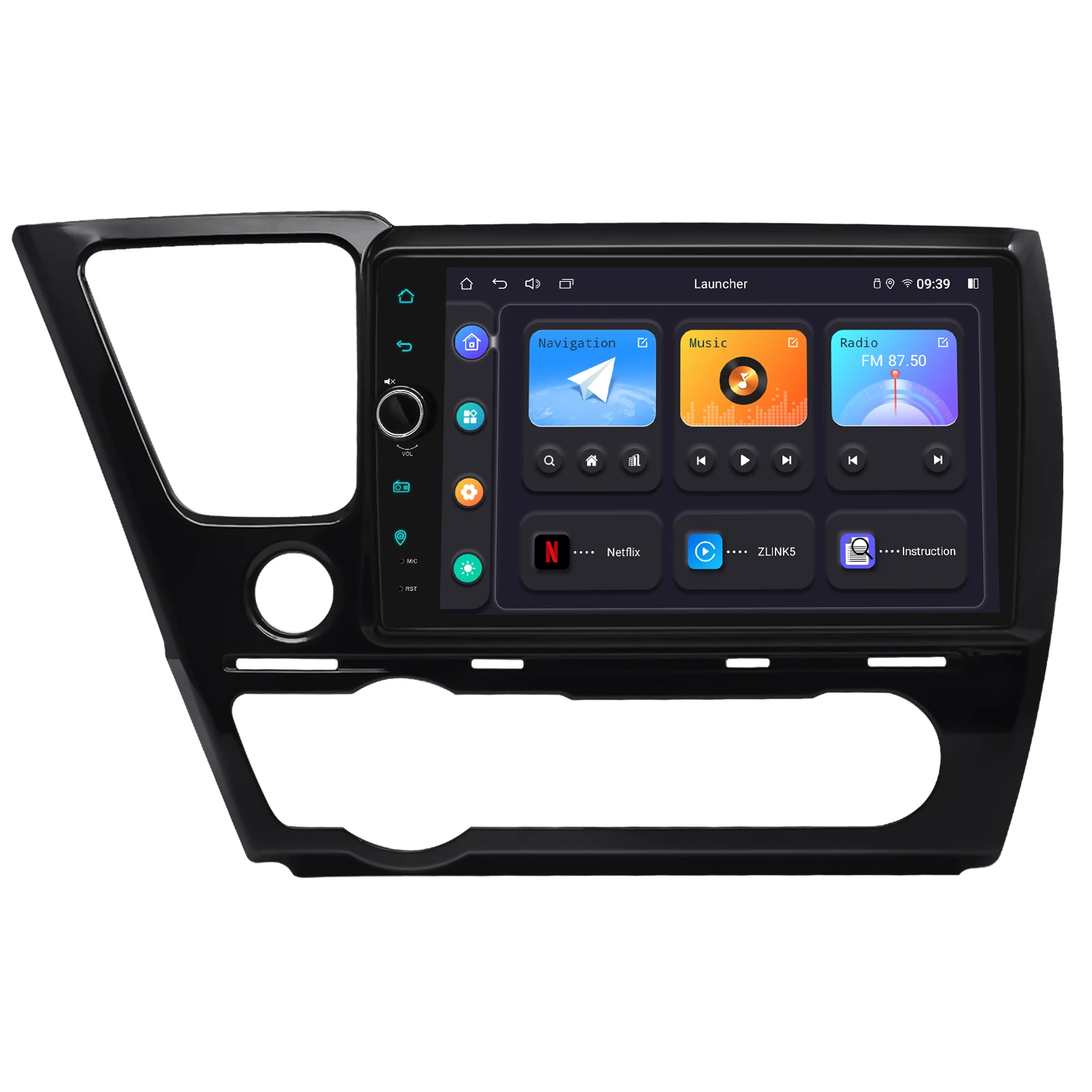 9 Inch Car play Android Auto Car Radio Stereo Multimedia For Honda Civic Sedan 2013-2017 Support Factory cameras Plug and play