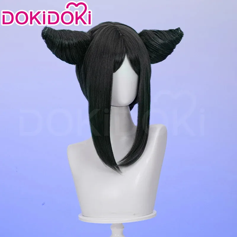 qq28LQIN STOCK Sieglinde شعر مستعار أنيمي الأسود بتلر: الزمرد الساحرة قوس DokiDoki Ciel Sullivan تأثيري