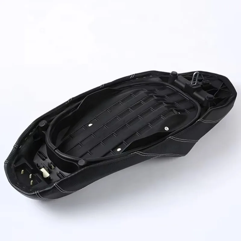 Modified Leather Material Seat Cushion with Smooth Surface Treatment Black Color for NMAX 155