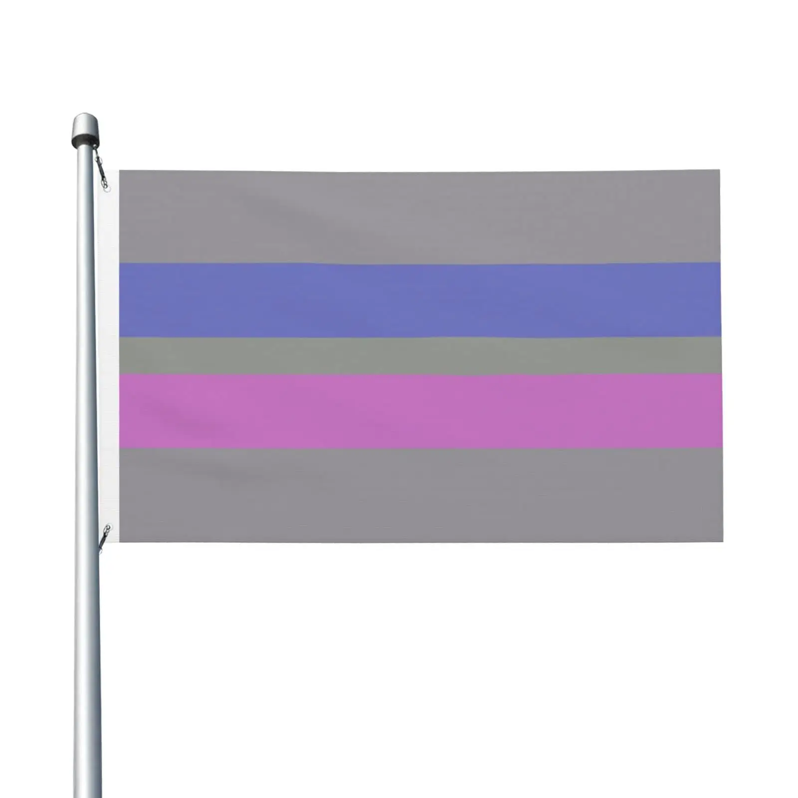 Flagnshow 100% Polyester Androgynous pride flag