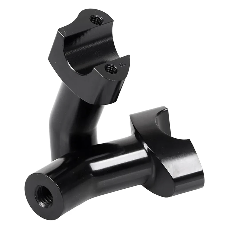 Black Top Cover 3.5 Inch Handlebar Risers Clamp For  Dyna Softail Sportster XL