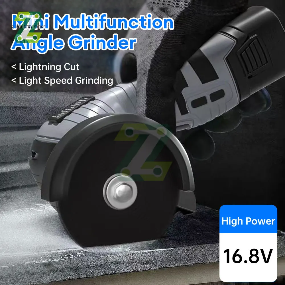 

9000r/min Mini Handheld Angle Grinder Lithium Battery Multifunctional Small Cutting Machine Polishing Machine