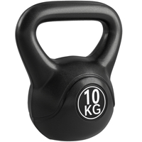 HOMCOM Kettlebell ball dumbbell 10 kg weight dumbbell filled with sand Black