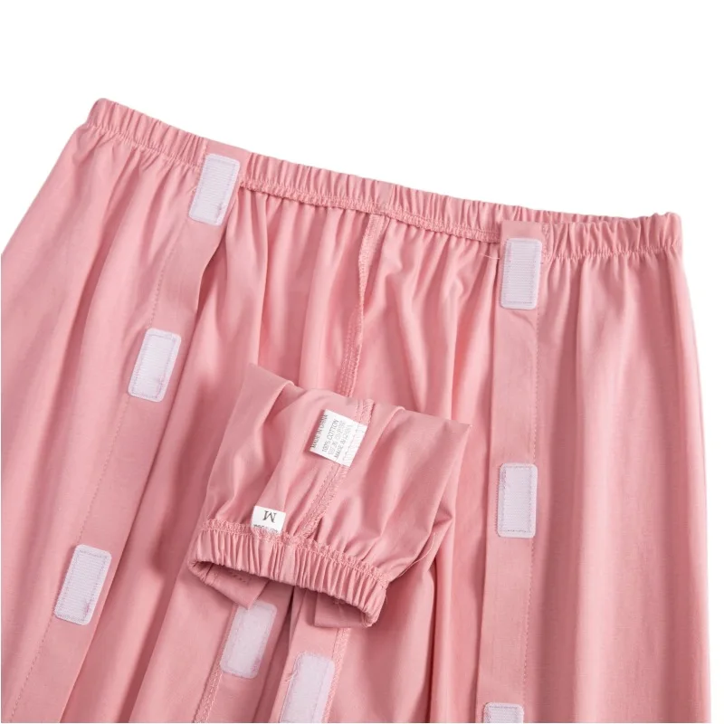 فساتين المستشفى سهلة الارتداء، فساتين التمريض، ملابس إعادة التأهيل بأكمام قصيرة لمرضى السكتة الدماغية، فساتين لمرضى الكسر