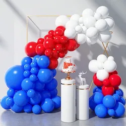 80pcs Royal Blue Balloon Kit Red and white latex balloon garland Arch Wedding Nautical birthday party decorations