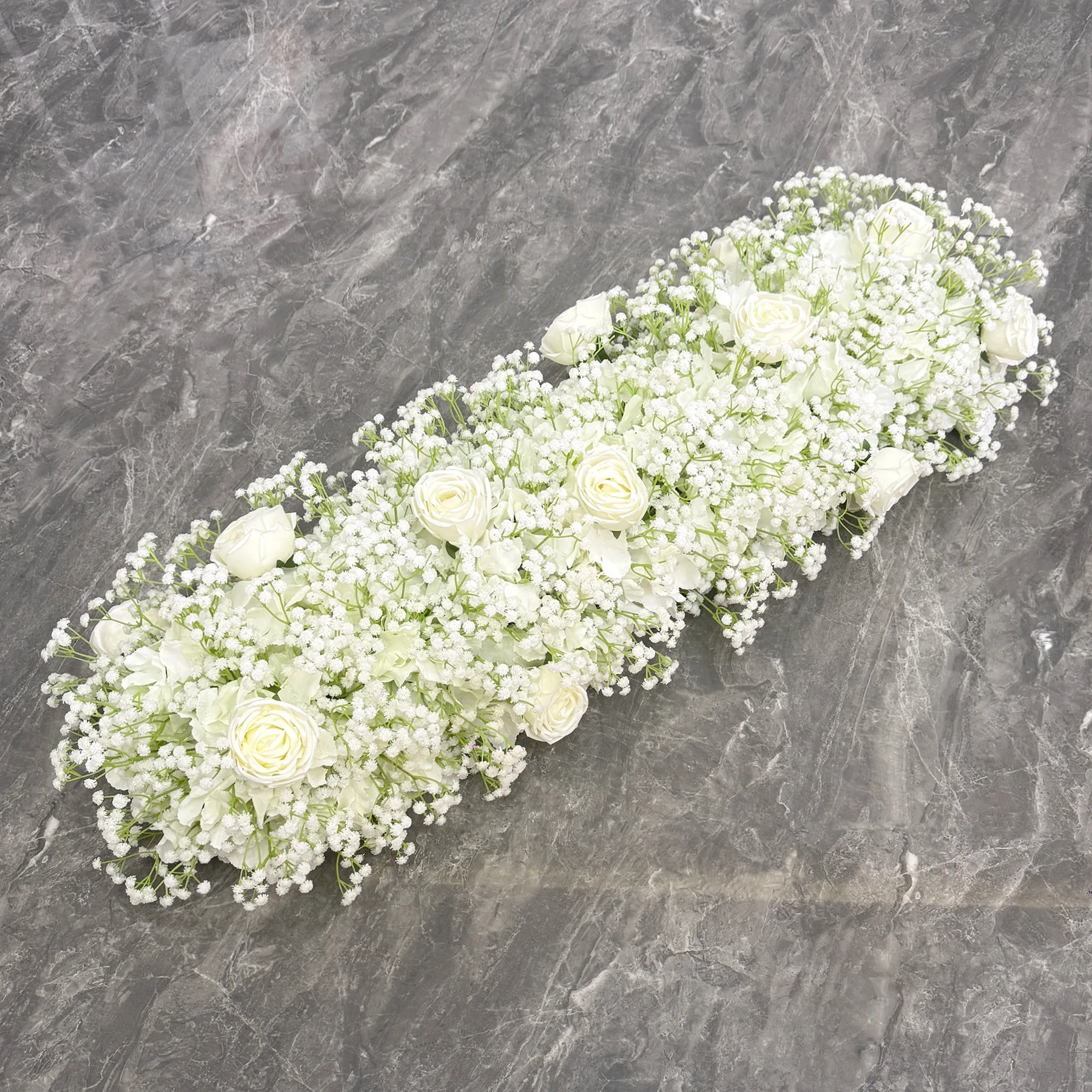 

Gypsy star wall hanging flower decoration, wedding stage KT board window wall arrangement simulation fake flower finished flower