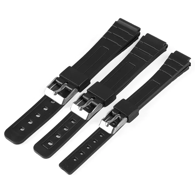 Universal Silicone Watch Strap for Casio Waterproof Sweat-resistant Rubber Wristband 12 14 16 18 20 22mm Soft Watch Accessories