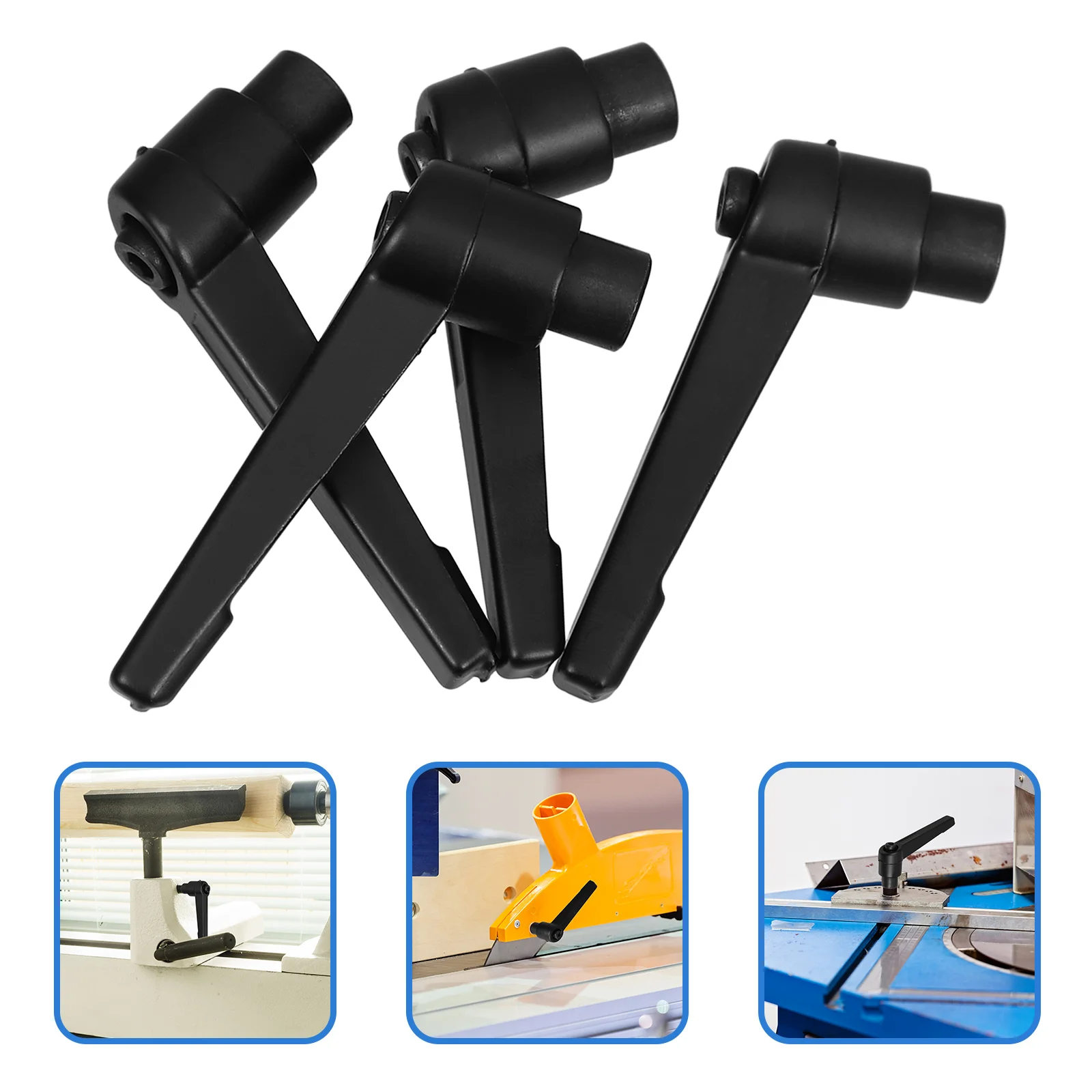 

4 Pcs Handle Screw Ratchet Knob Handles Bolts Quickly Release Adjustable Clamping Lever Aluminum Alloy