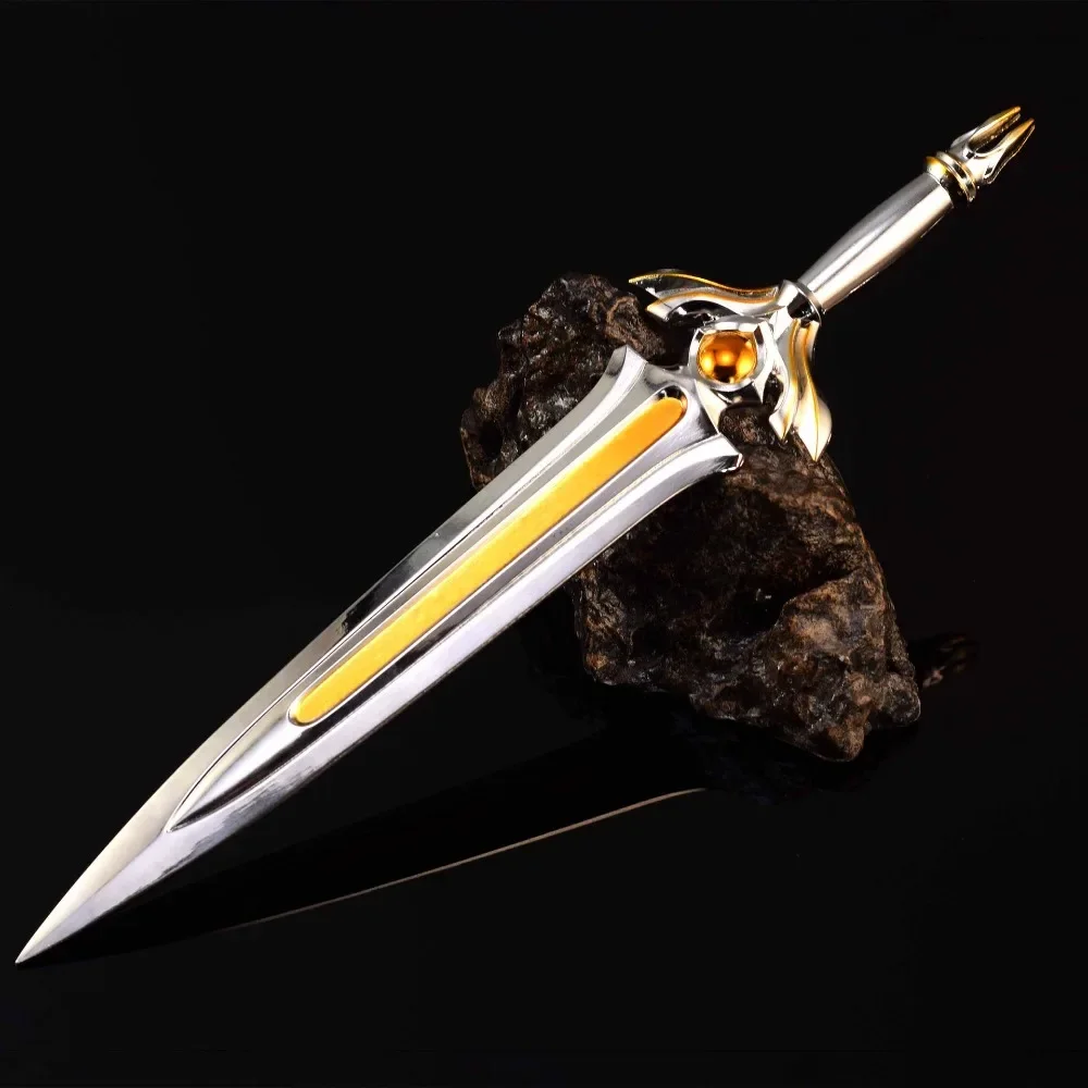 Valorant Weapon Prosperity Knife Tethered Realms Game Peripheral 28cm Metal Melee Sword Weapon Model Crafts Gifts Toys for Boys