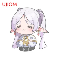 UJIOM 13cm X 11.4cm Cute Frieren Anime Wall Stickers Scratch Proof Graphics Living Room Bathroom Decal Wallpapers Home Mural