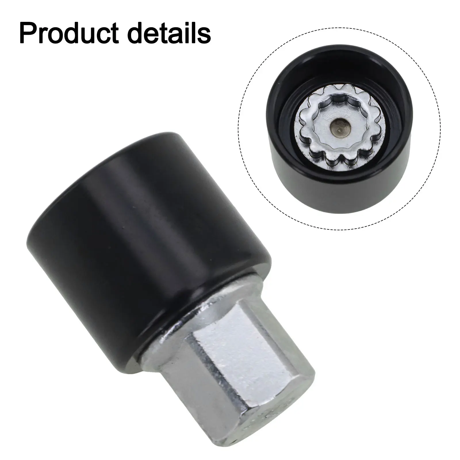 

Automotive Rim Lock Key Security Key OEM Rim Lock Tool Black Compatibility With Rim Locks Long-lasting Performance