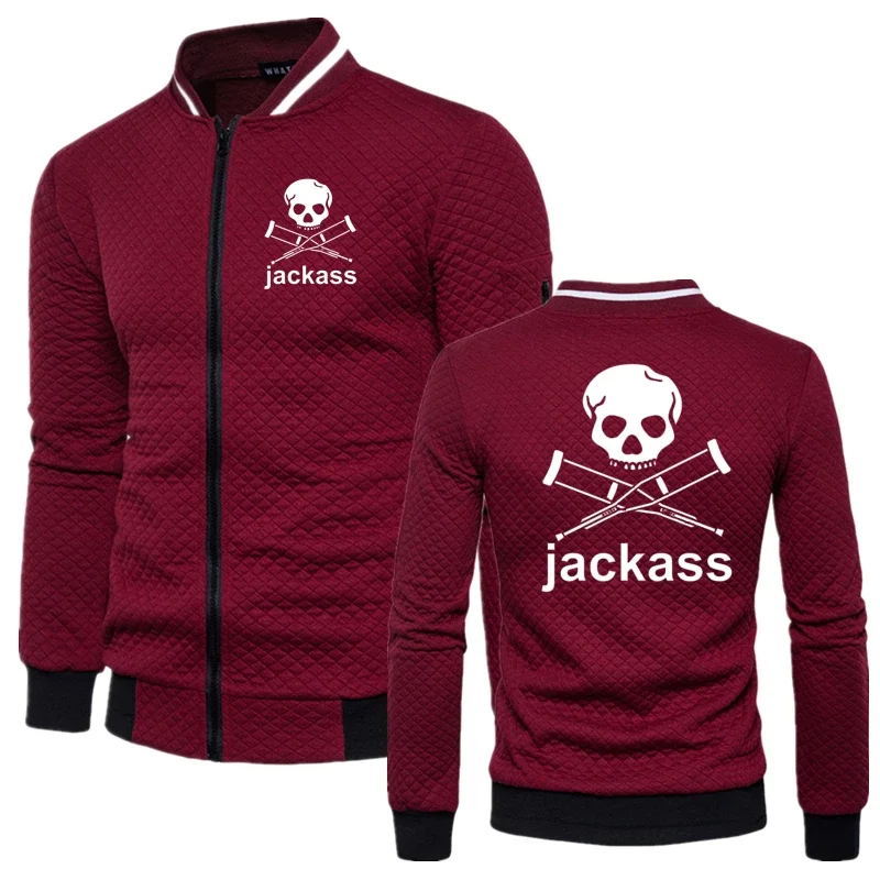 

Selling Autumn New Jackass Forever Logo Printed Custom Made Men Zipper Jacket Cotton Slim Comfortable Jackets Man Sportswear Top