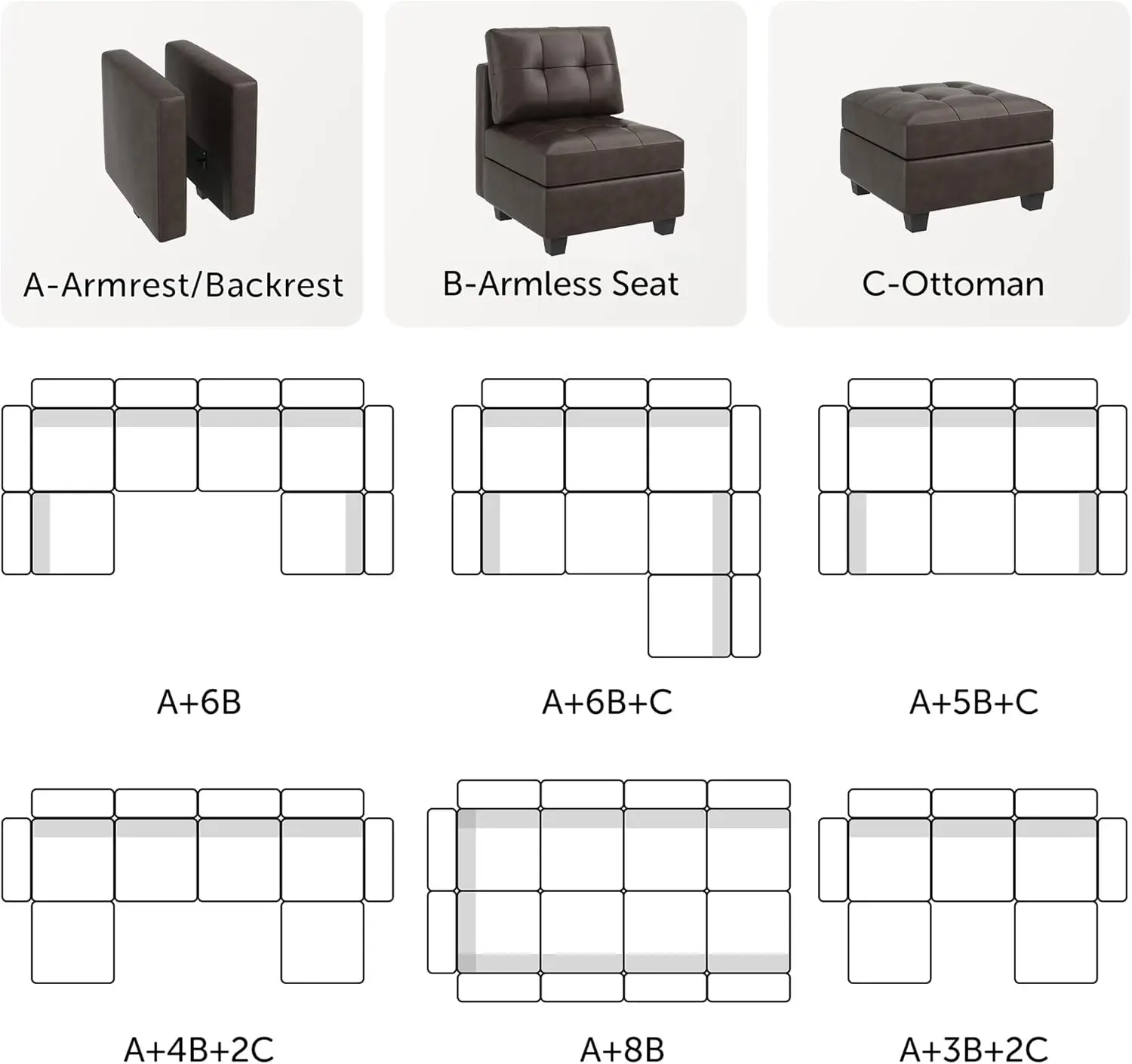 Sectional Sleeper Sofa,Modular Sofa Couch Sectional Sofa Bed for Living Room