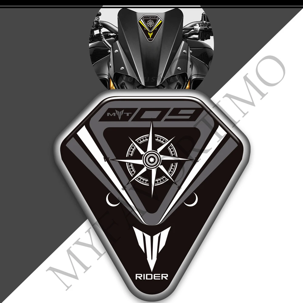 

For Yamaha MT09 MT FZ 09 SP MT-09 Motorcycle Wind Deflector Screen Windscreen Gas Fuel Oil Kit Knee Tank Pad Stickers Decals