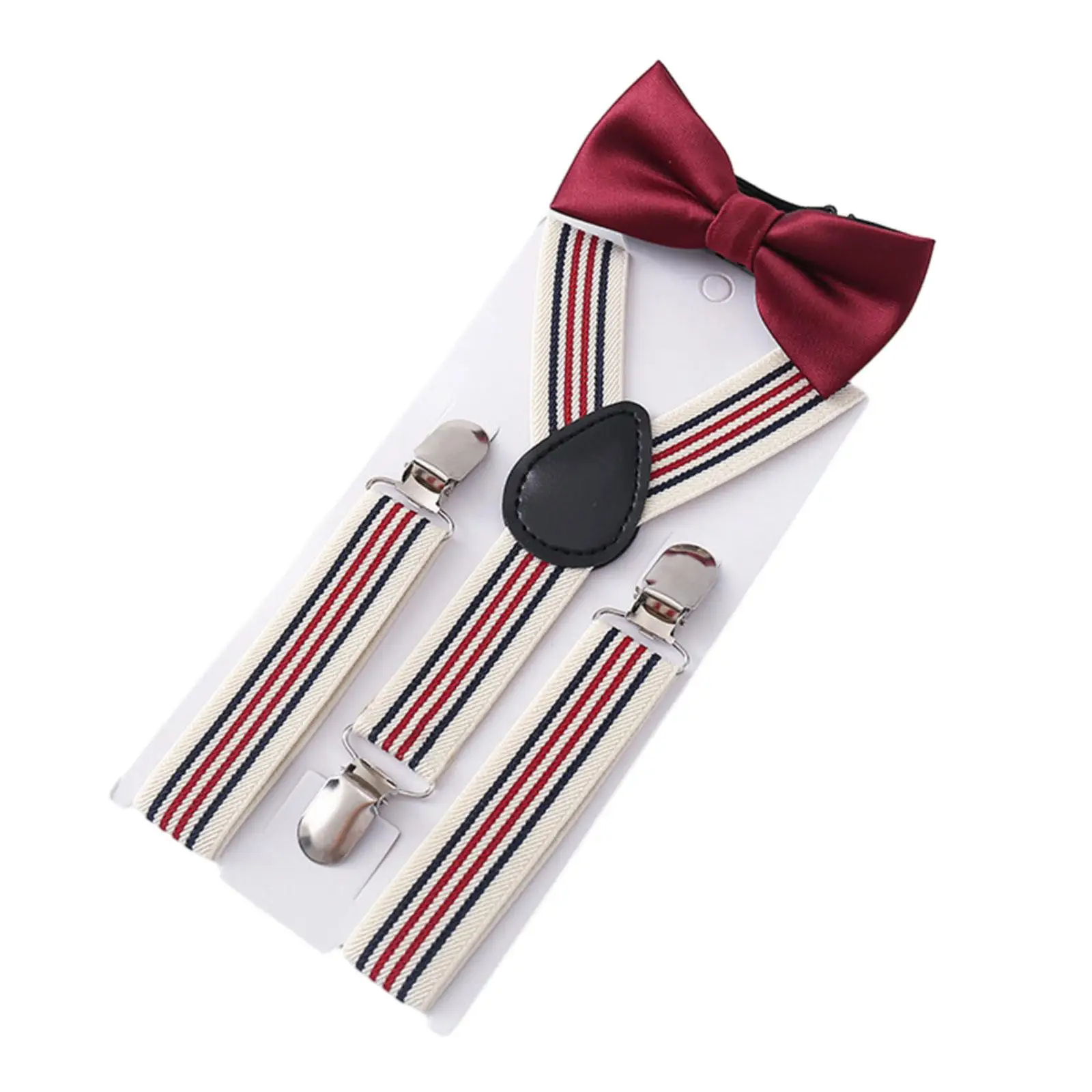 

Kids Suspender Bow Tie Set Y Back Braces Clothes Accessories Tuxedo Suspenders Pants Suspender for Formal Wear Trousers Jeans