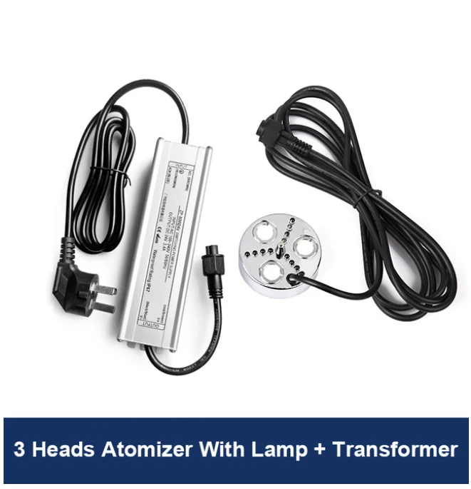 siwenyeden 3/5 kopf Ultraschall-luftbefeuchter Nebel Generator Nebel Maker Für Wasser Brunnen Teich Zerstäuber Diffusor Mit Bunten Lampe Vernebler 7