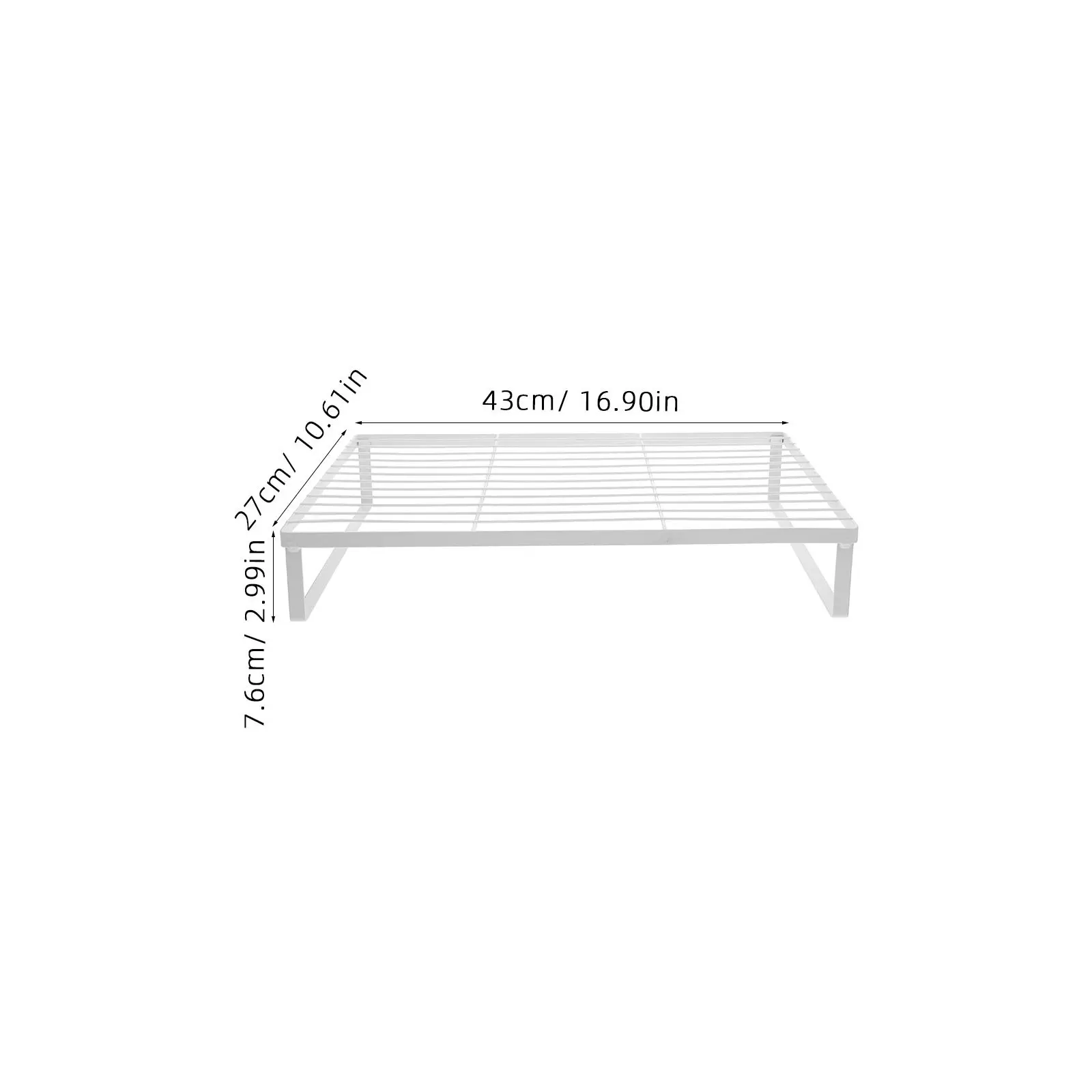 Gas Stove Rack Metal Storage Stand Cooking Pot Shelf Induction Cooker Holder Kitchen Counter Organizer Under Desk Storage Shelf