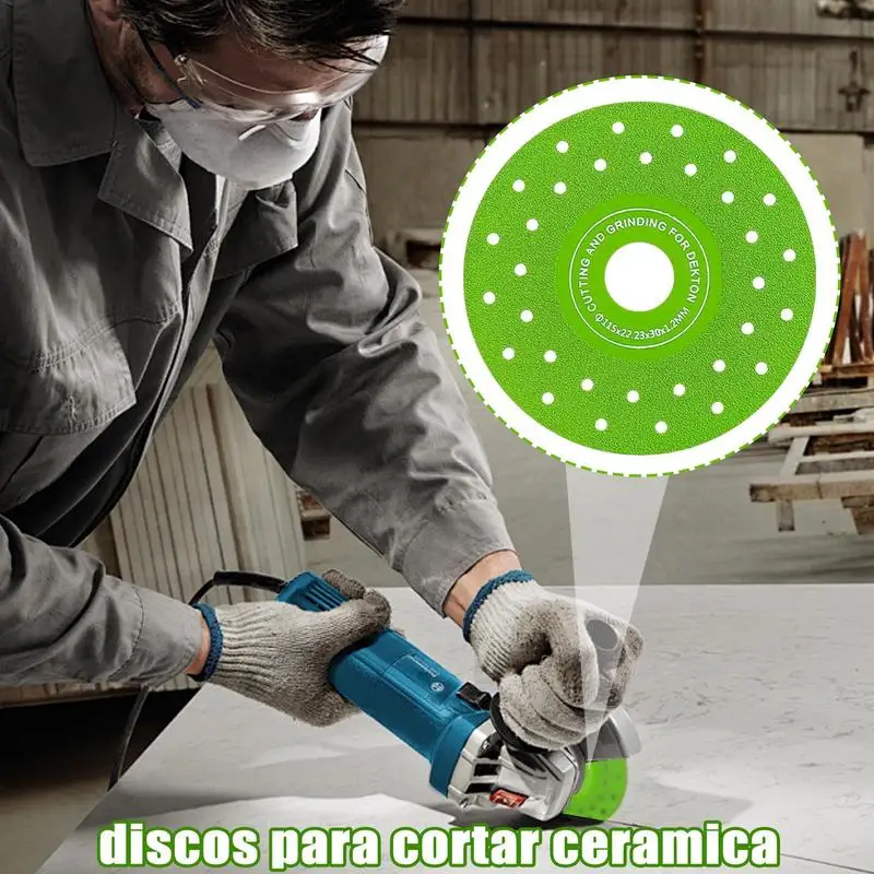 قرص الطحن ذو بلاطة الصخور، عجلة قطع السيراميك متعددة الأغراض، عجلة طحن مع أداة صنفرة بفتحات متعددة لنبيذ اليشم