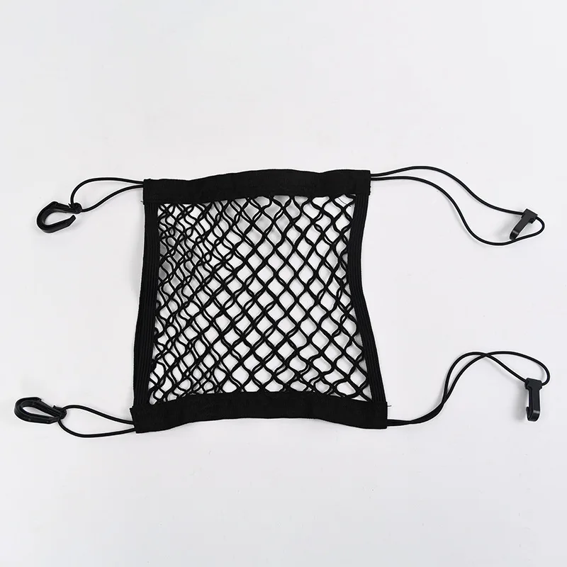 Car Interior Trunk Seat Back Elastic Mesh Net Car Styling Storage Bag Pocket Cage velcro Grid Pocket Holder Car Accessories Trun