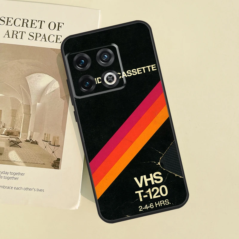 حافظة ملصق عتيقة بشريط كاسيت Vhs لهاتف OnePlus 11 12 13 R 9 10 Pro 8T 9RT 10T OnePlus Nord 4 CE 2 3 Lite N20 N30