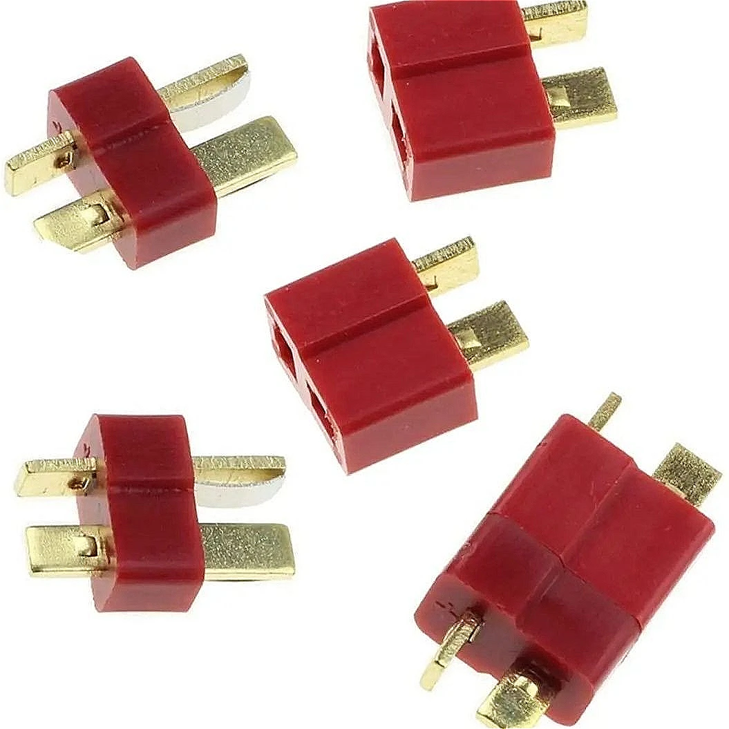 10/20 unidades/conjuntos conectores t plug estilo macho fêmea conectores compatíveis com rc carro fpv barco lipo bateria ecs