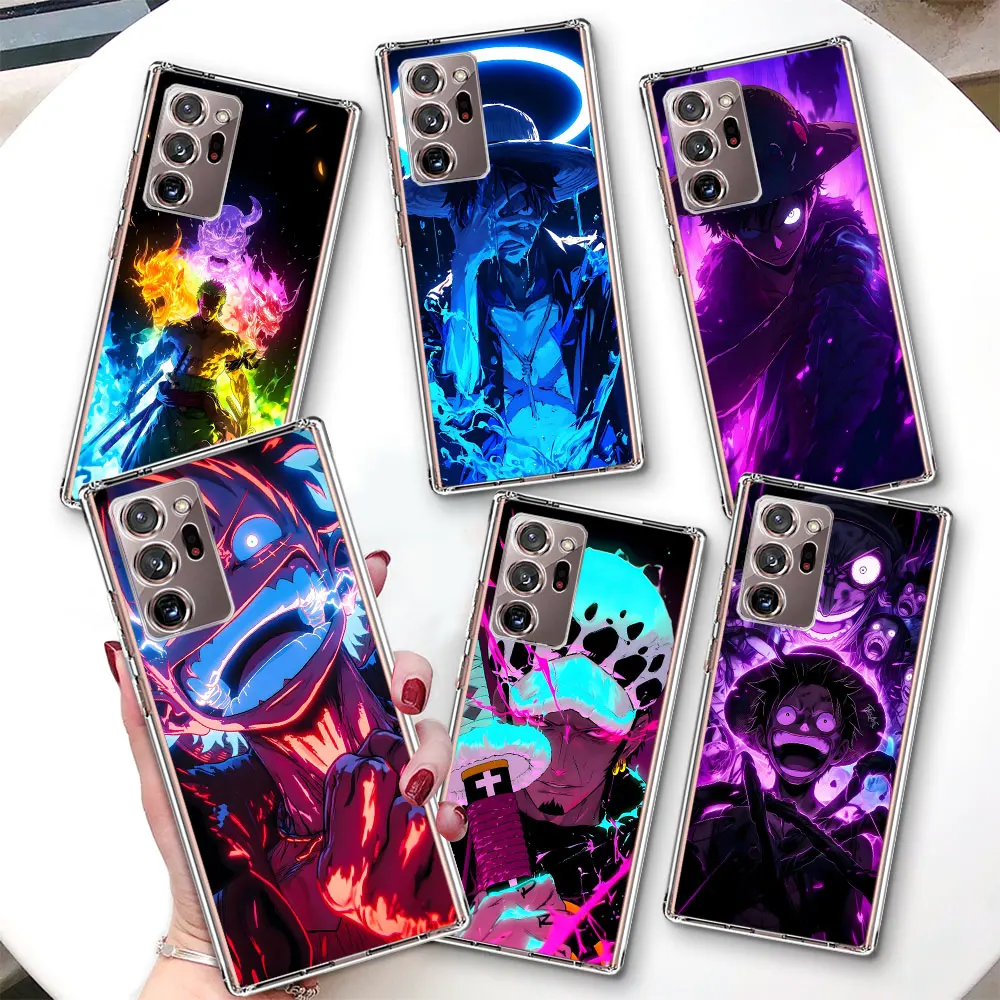 

Чехол Anime Luffy One Piece для Samsung Galaxy Note 10 Plus 20 Ultra TPU, прозрачный противоударный чехол для телефона M33 M02 M11 M12 F12