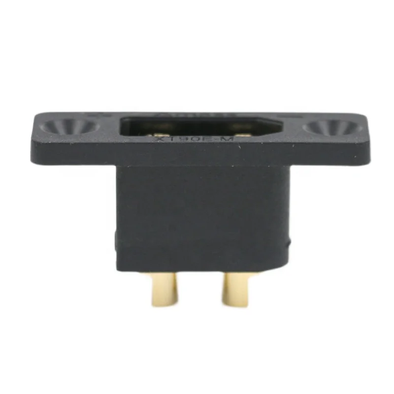 30PCSAmass الأسود XT90E-M لوحة جبل موصلات بطارية التوصيل مطلية بالذهب ذكر XT90E موصل لتقوم بها بنفسك أجزاء ل RC الطائرات بدون طيار