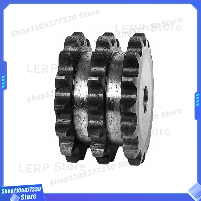Custom 45 Steel 12A Three Row Sprocket Non Standard Chain Gear For All Models Industrial Transmission Parts High Precision