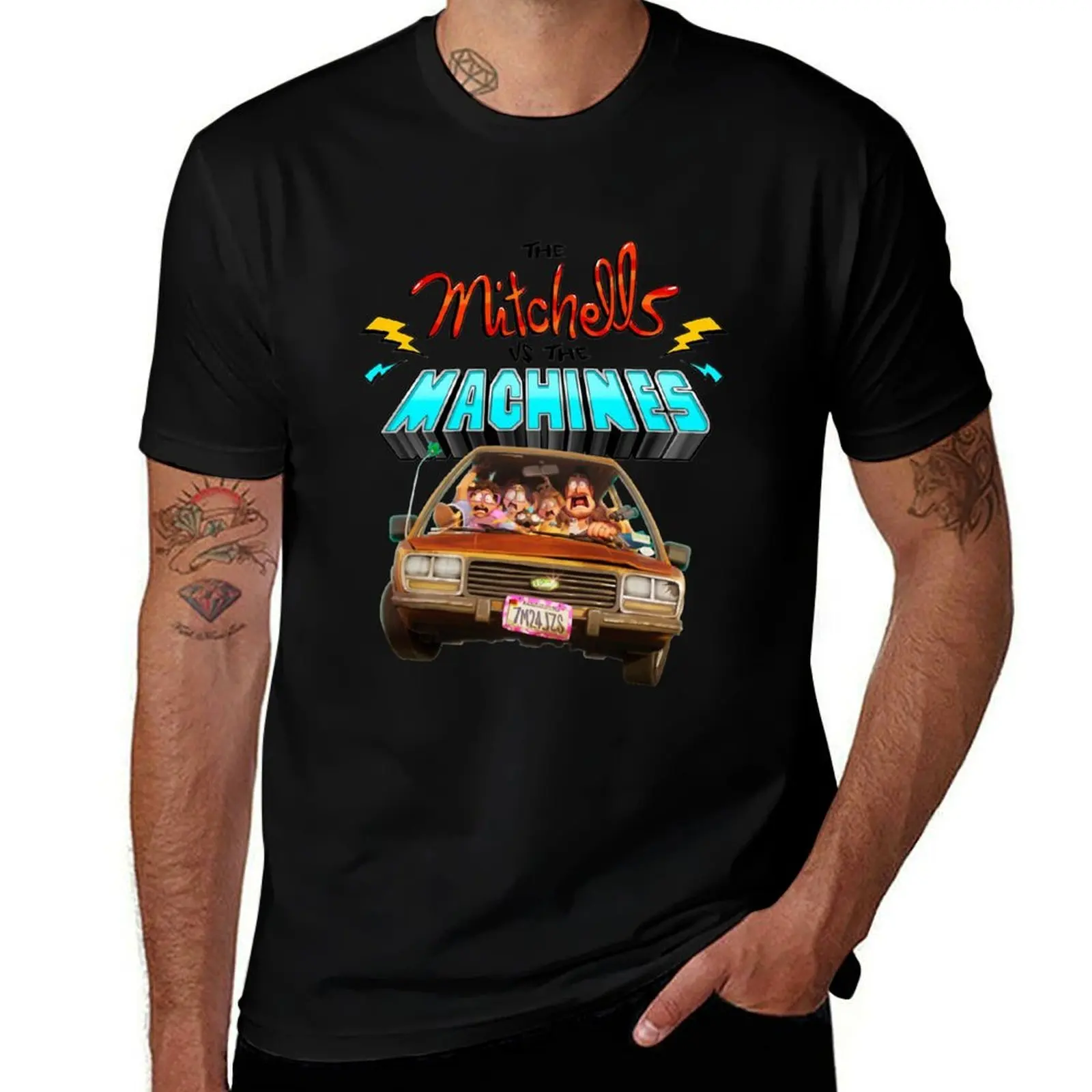 Vintage The Mitchells Vs The Machines Cool Gifts T-Shirt t shirts cotton 100% T-Shirt