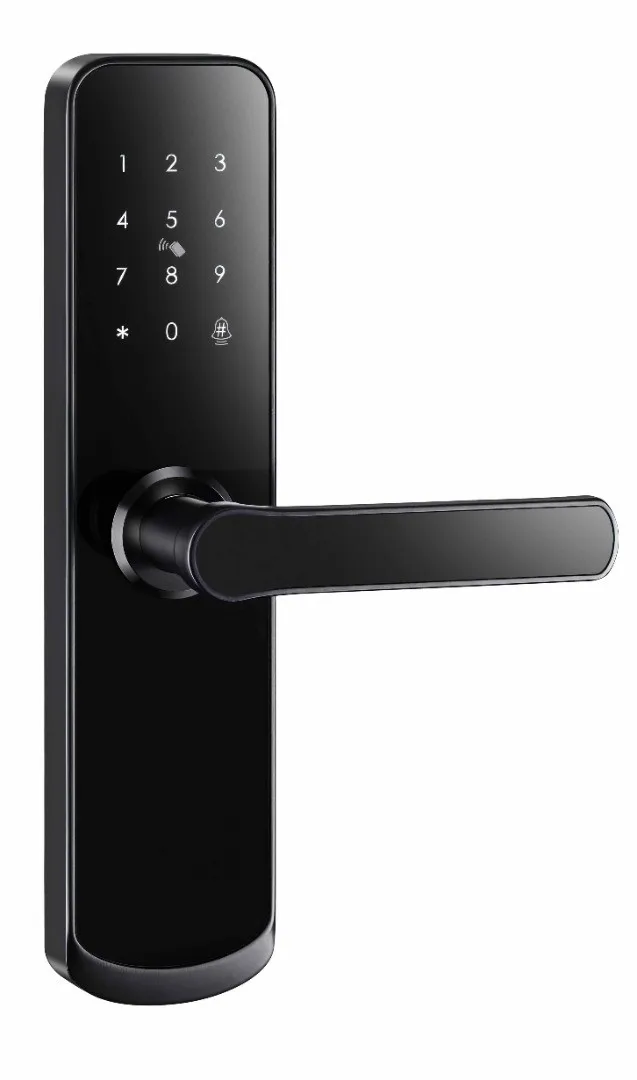 WIFI ワイヤレスゲートウェイ電話アプリ PIN 指紋パスワード Rfid スマートデジタルドアロックアパートホテル用