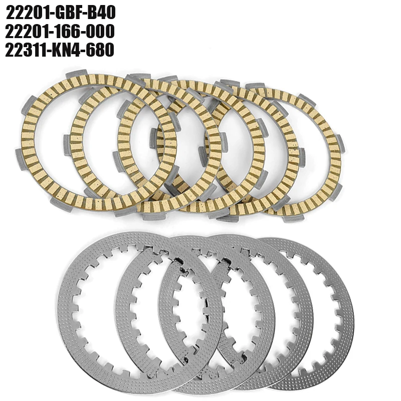 22201-GBF-B40 22201-166-000 Clutch Friction Plates FOR Honda CR80 CR85R CR85RB CB100 CB100N CB125 S/J/T/T2/TDC/TDE CR 80 85R 100