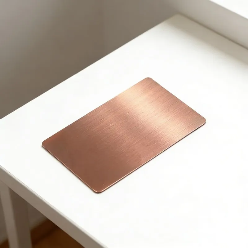 

41pcs Rose Gold Bright Business Scene Aluminum Card Elegant Alloy Plate Multi Purpose Sheet for Commercial Engraving Custom Use