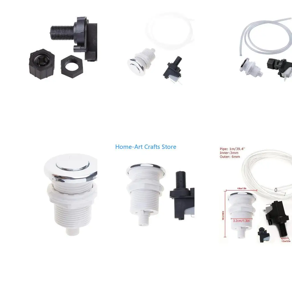Y3NA 1 Set Pneumatic Switch for Garbage Disposal 16A On Off Push Button Switch