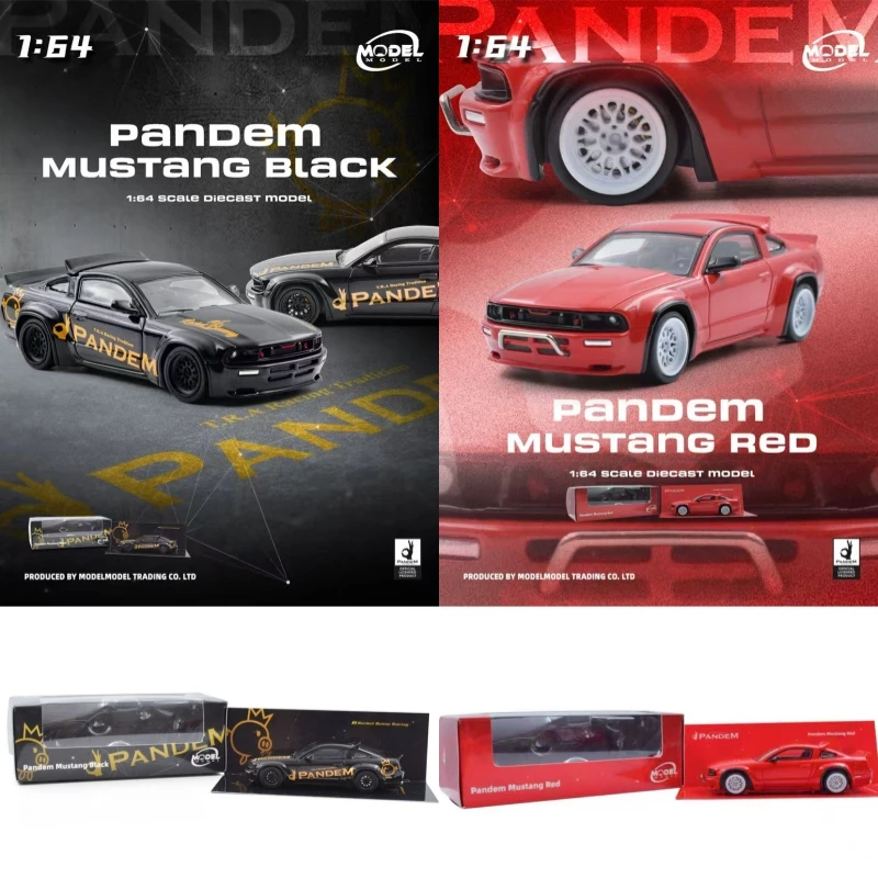 

Model Model 1:64 Pandem Mustang Red / Black Diecast Model Car