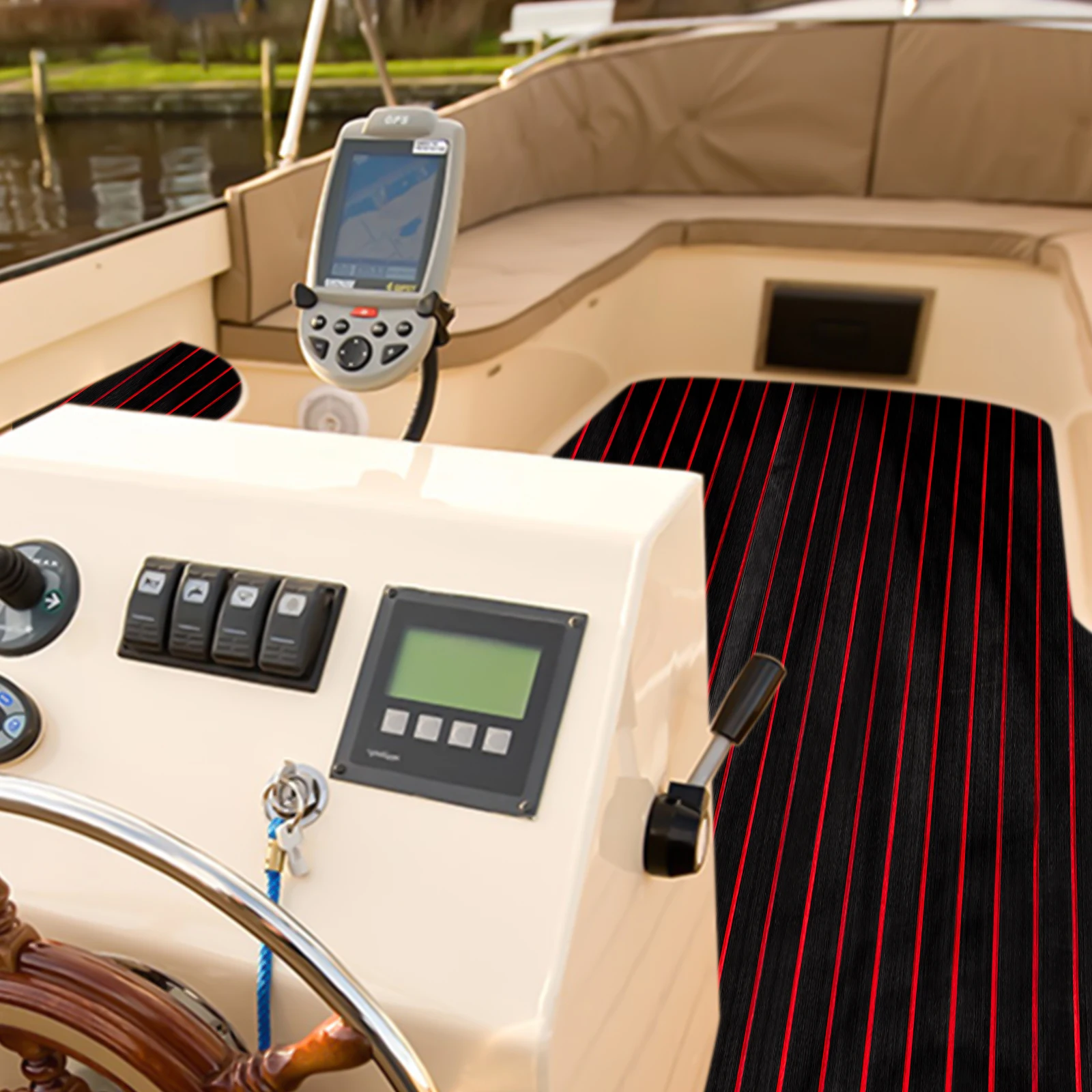 Полощение лодки, настил из пенопласта EVA, морской коврик из искусственного тикового дерева, нескользящий самоклеящийся, нетоксичный, высокой плотности для яхты на колесах, каяка