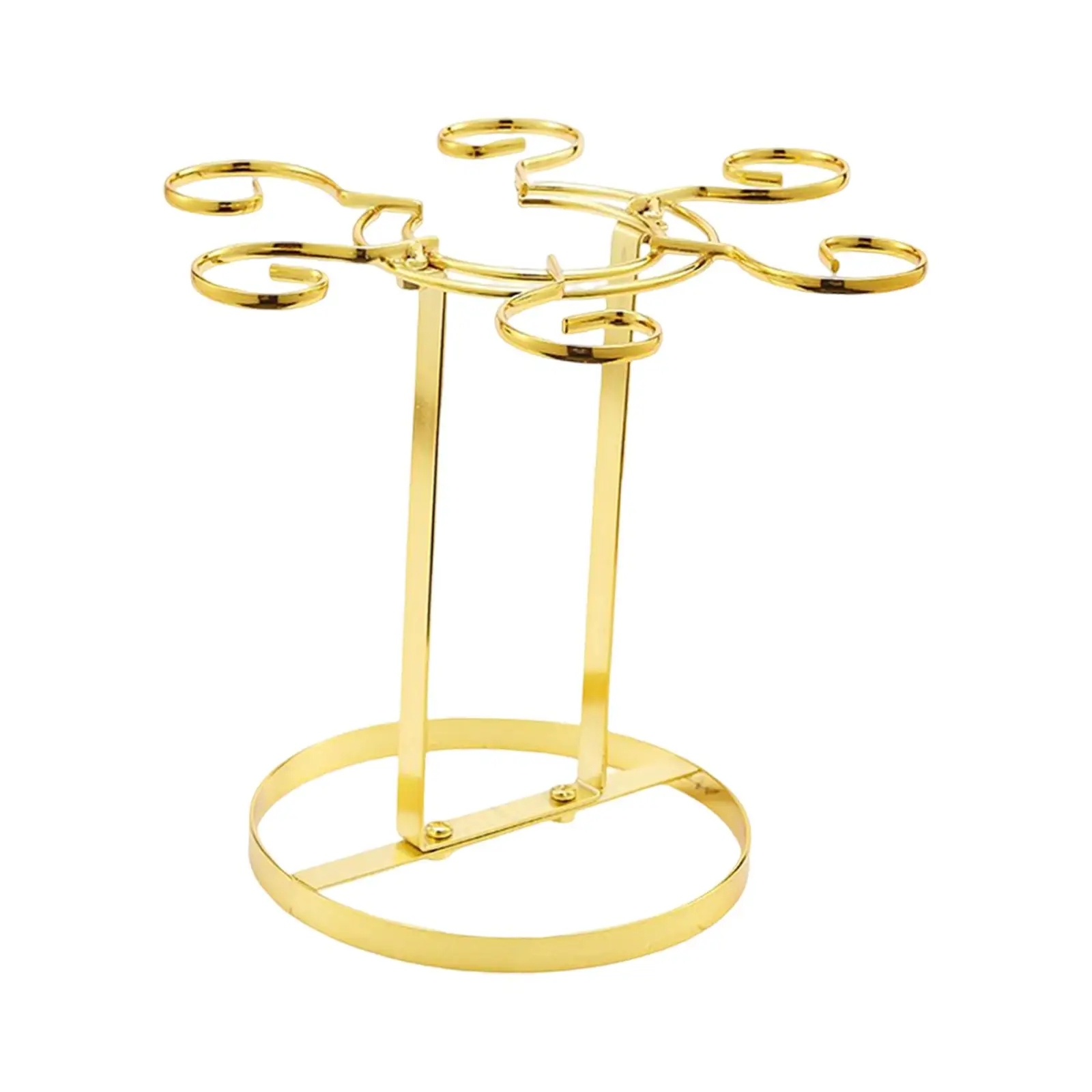 1 Pack Cup Rack Wine Glass Holder Stainless Steel 6 Hooks Glass Holder Storage