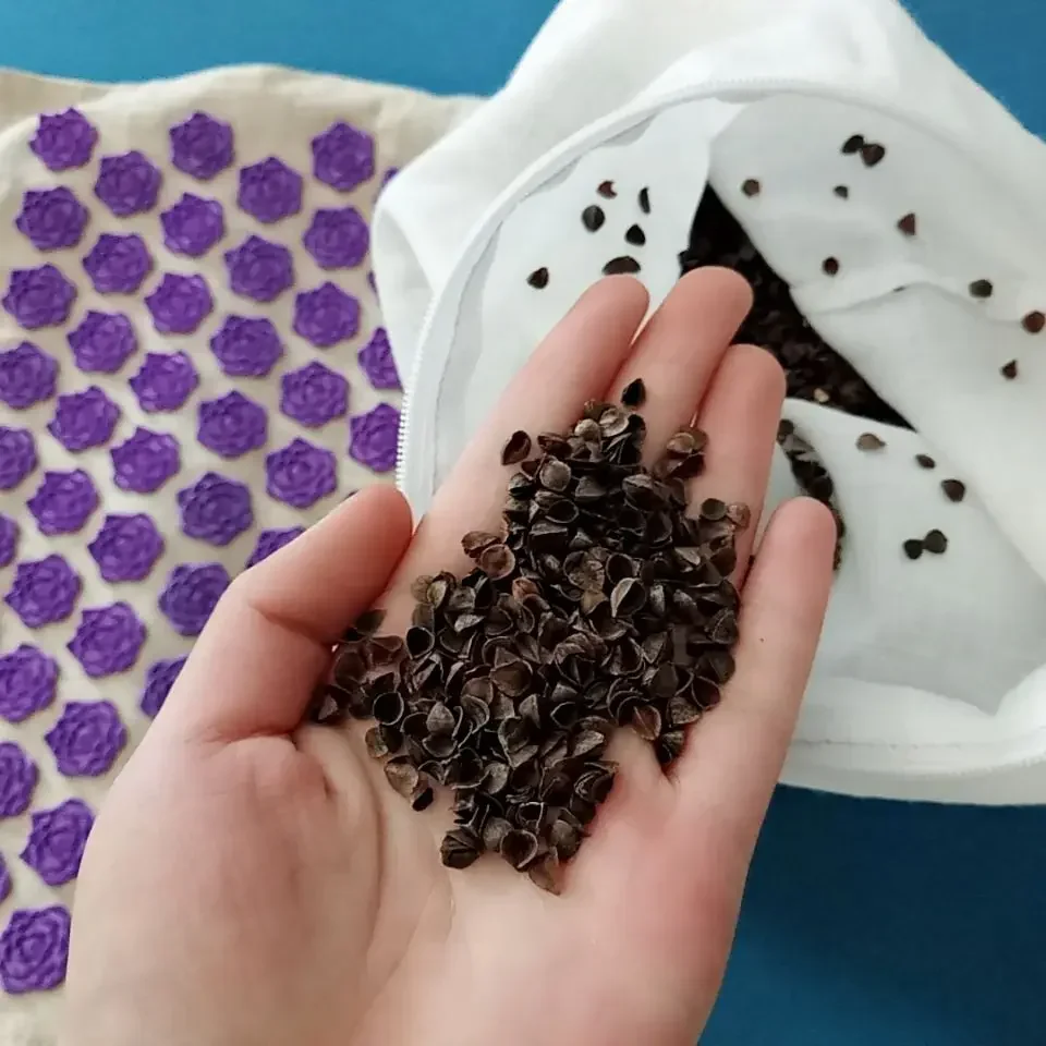 لوتس إبرة الكى وسادة المحمولة الوخز وسادة مساج اليوغا حصيرة مع وسادة الرعاية الصحية تخفيف الضغط بساط للتمرين 74*44 سنتيمتر