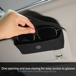 Car Sunglasses Holder universal suede Multi-function Glasses Clip Bill Clip auto accessories glasses case