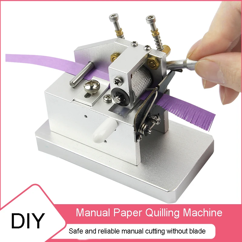 Paper Quilling Machine DIY Manual Paper Art Tassel Machine Paper Flower Making Tool 3D Handmade Color Paper Cutting Roll Machine